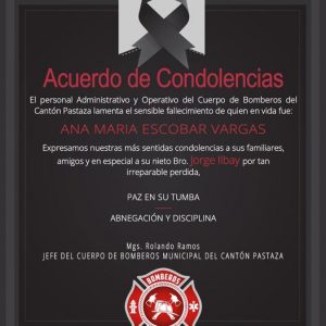 |ACUERDO DE CONDOLENCIAS|