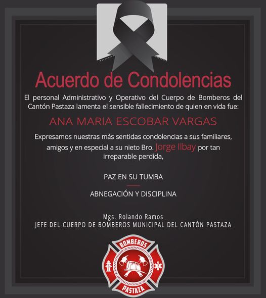 |ACUERDO DE CONDOLENCIAS|