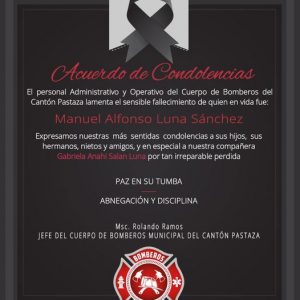 |ACUERDO DE CONDOLENCIAS|