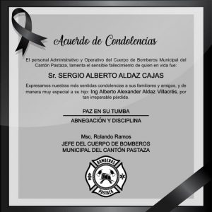 |ACUERDO DE CONDOLENCIAS|...
