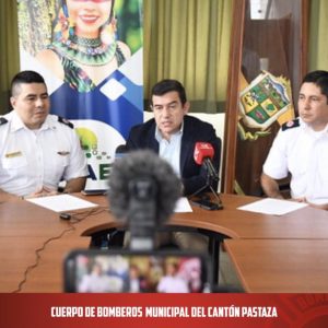 El día de hoy en la Universidad Estatal Amazónica, el Cuerpo de Bomberos Municip...