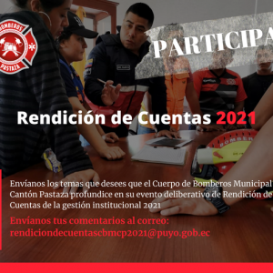 |RENDICIÓN DE CUENTAS 2021 - PARTICIPA| 
 Envíanos los temas que desees que el...